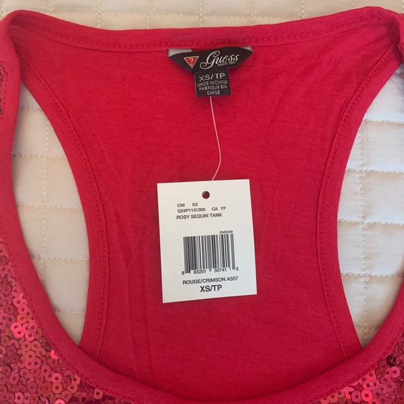 Woman’s Guess sequence racer back tank - Picture 2 of 3